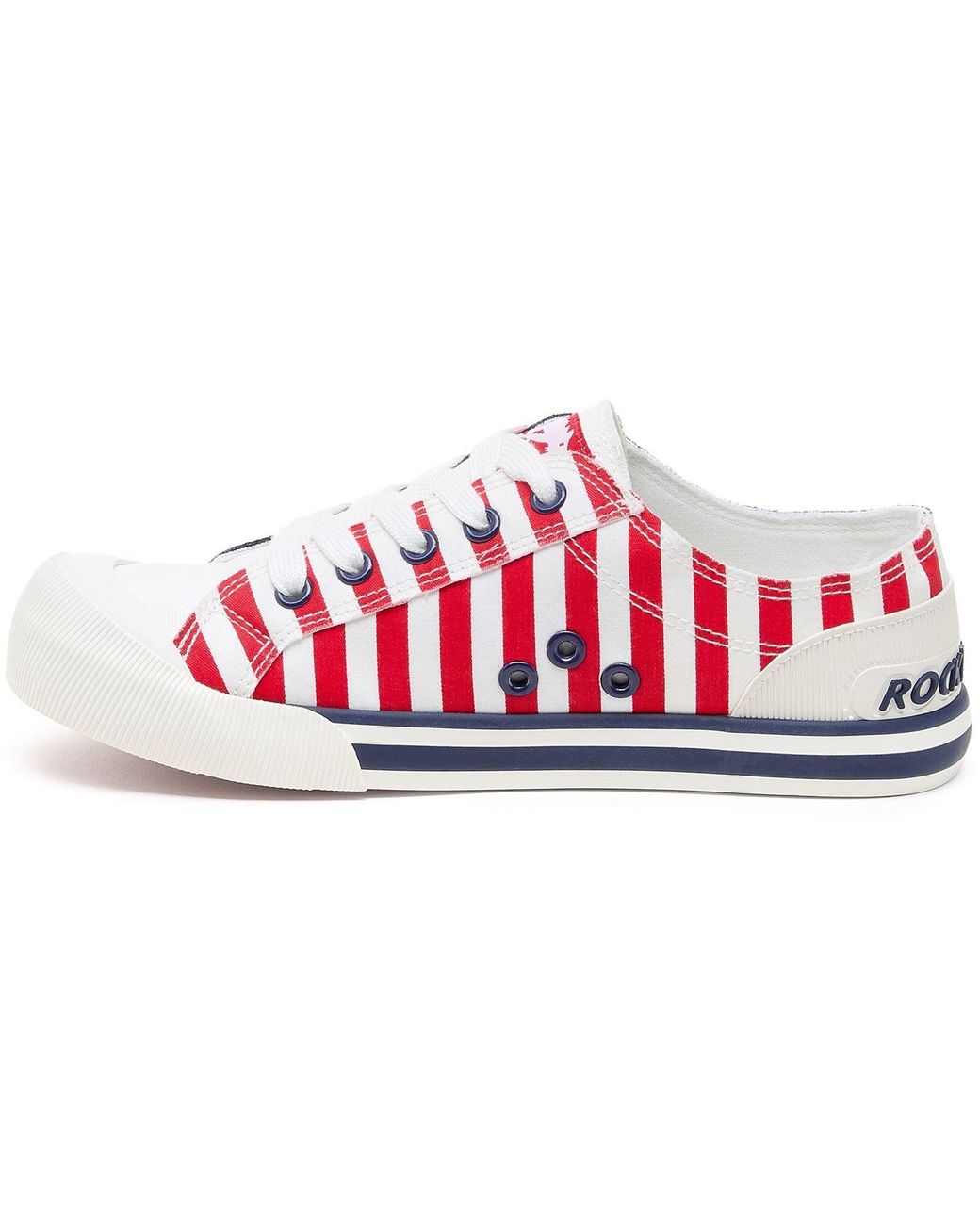 Rocket Dog Blue Jazzin Spangle Cotton Trainers