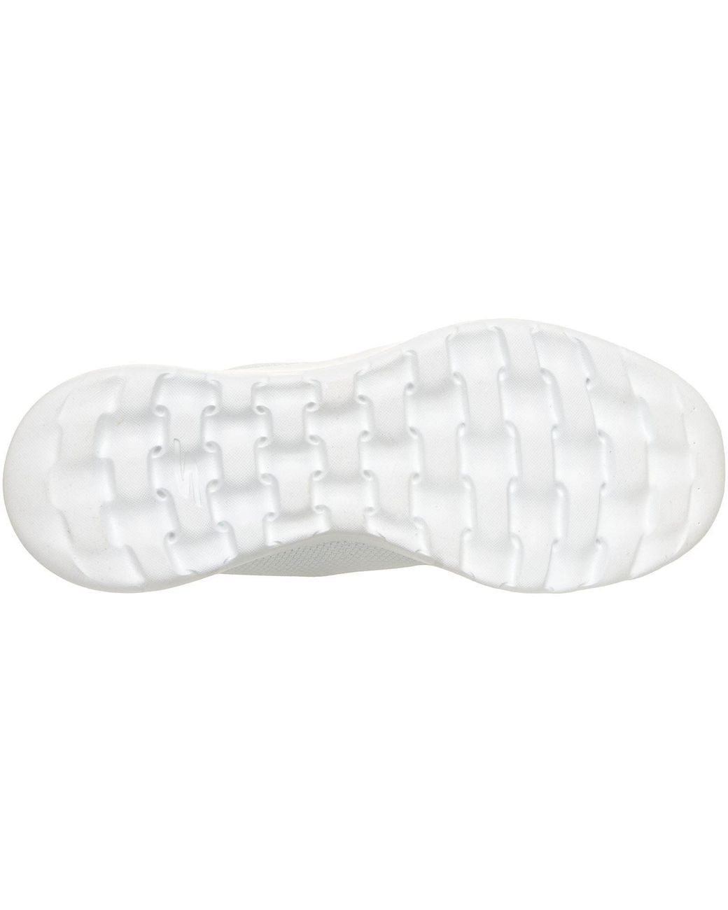 Skechers White Go Walk Joy Rina Textile /Coral Trainers