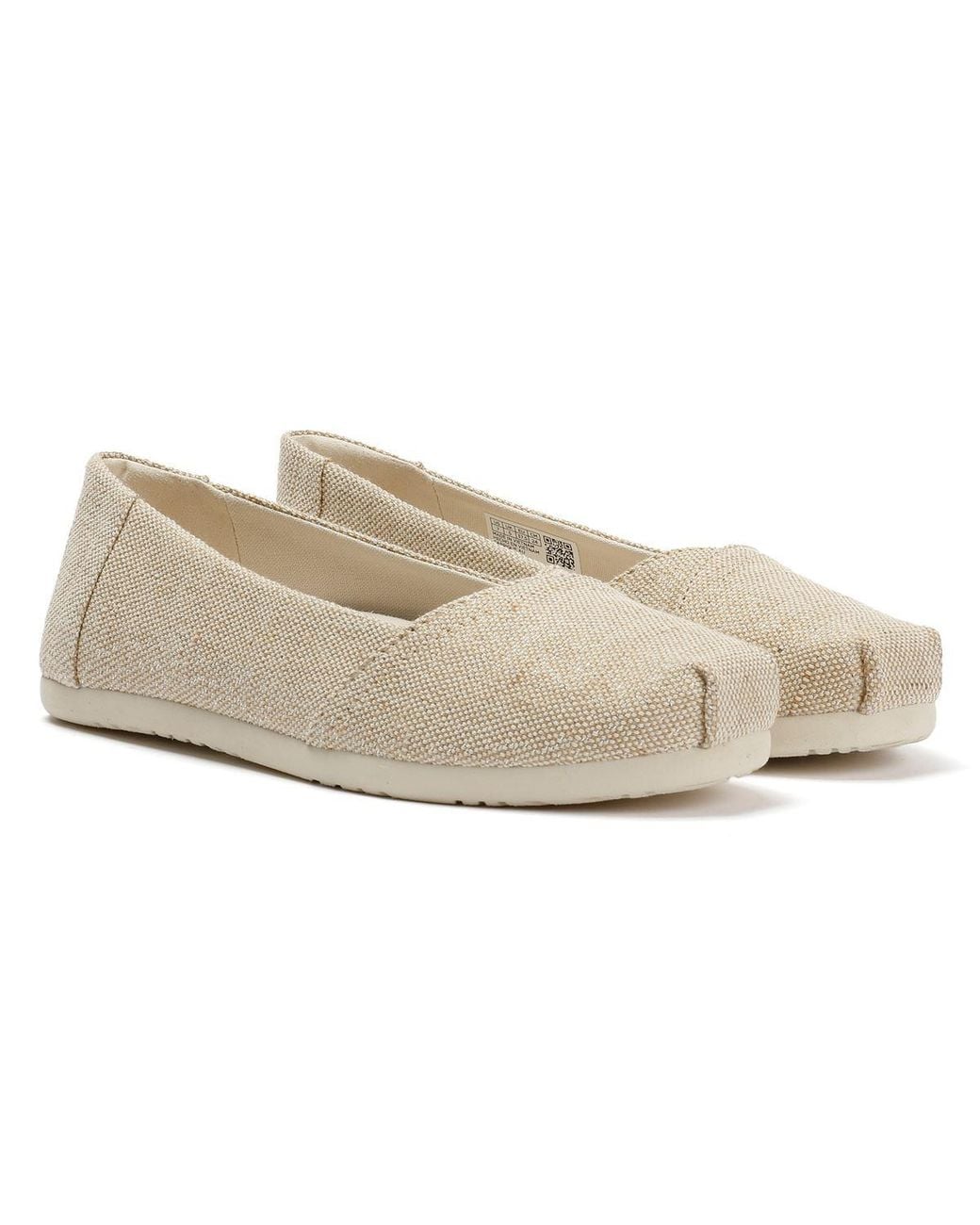 TOMS Natural Alpargata Ballet Canvas Champagne Espadrilles