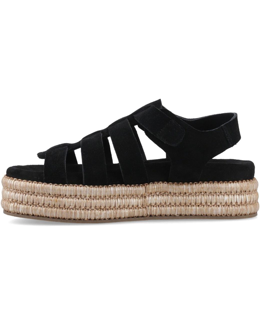 Hush Puppies Black Rosetta Gladiator Leather /Tan Sandals