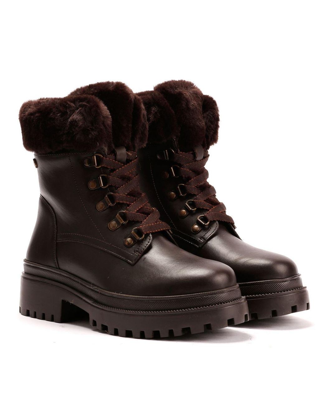 Osprey Blue The Budapest Leather Chocolate Boots