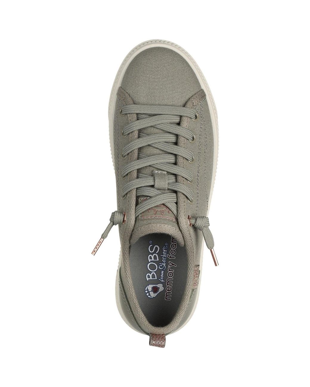 Skechers Gray Bobs Copa 114640-Olv Lace Up Shoes