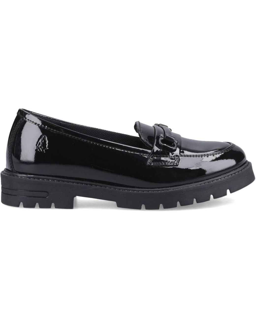 Hush Puppies Black Hazel Snaffle Leather Loafers