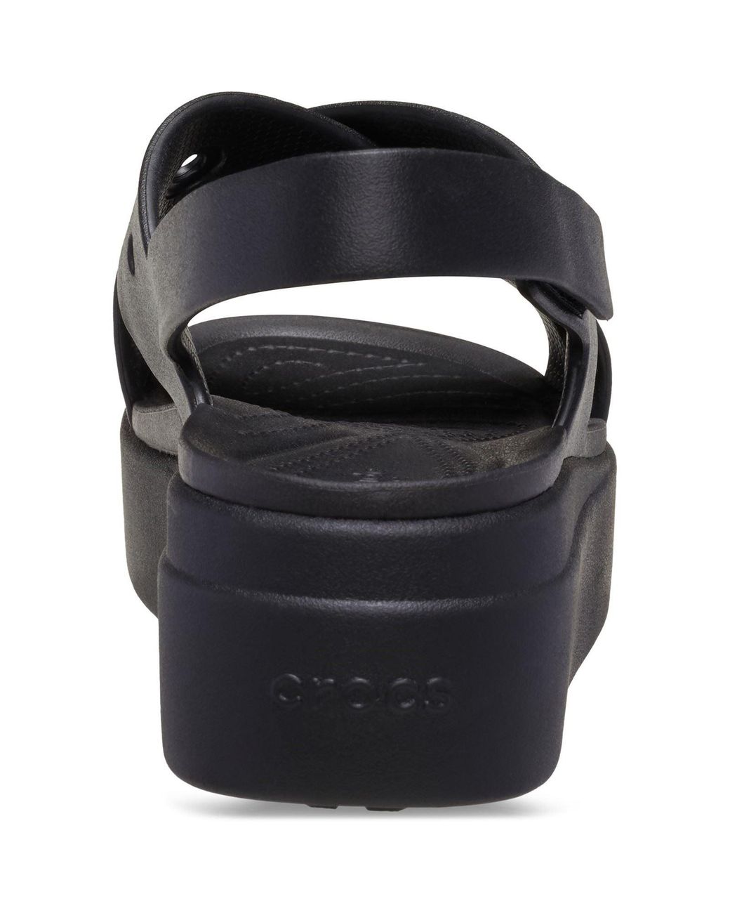 CROCSTM Black Brooklyn 4U Cross Strap Clogs