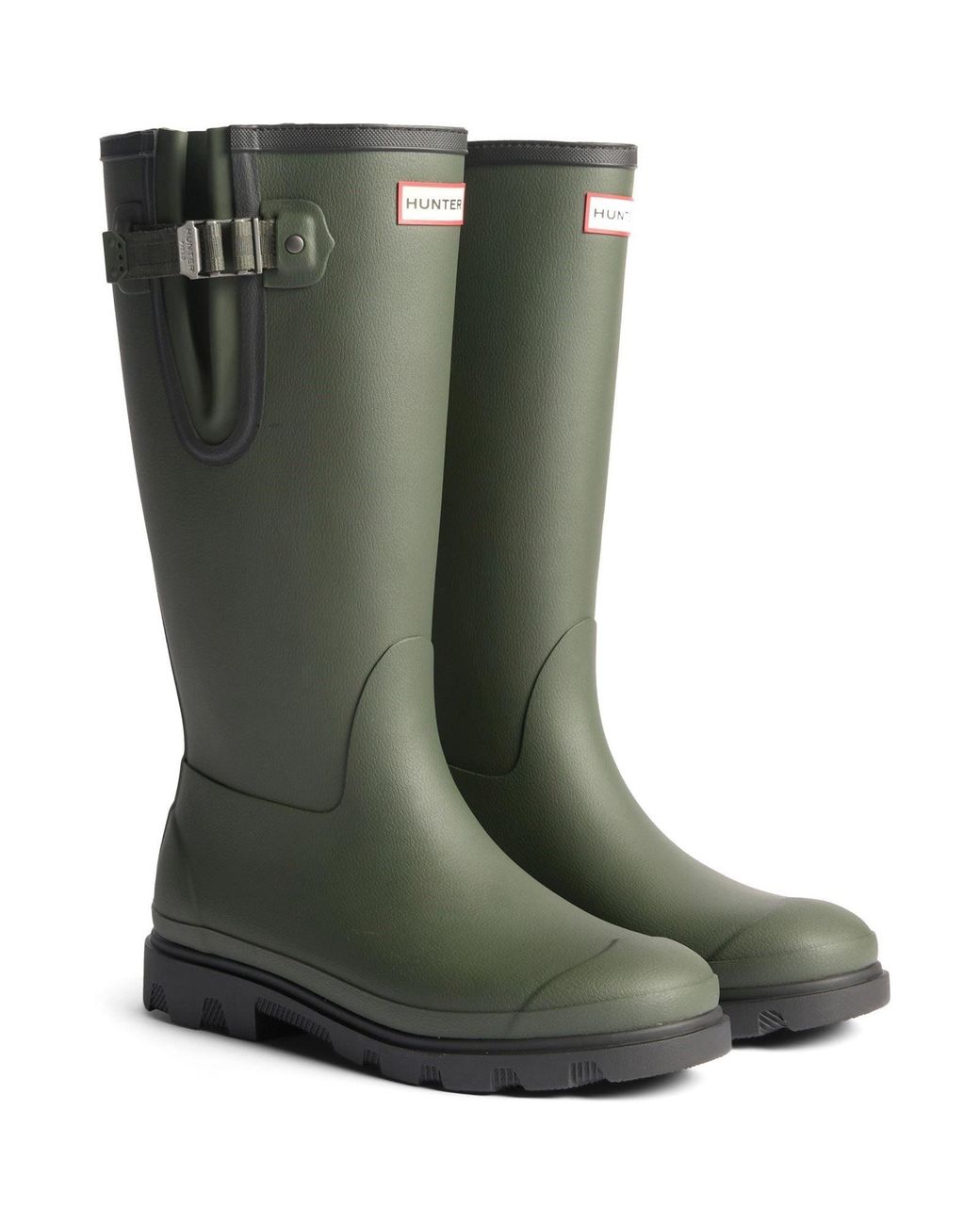 Hunter Green Field Downpour Boot Rubber Dark/ Wellington Boots