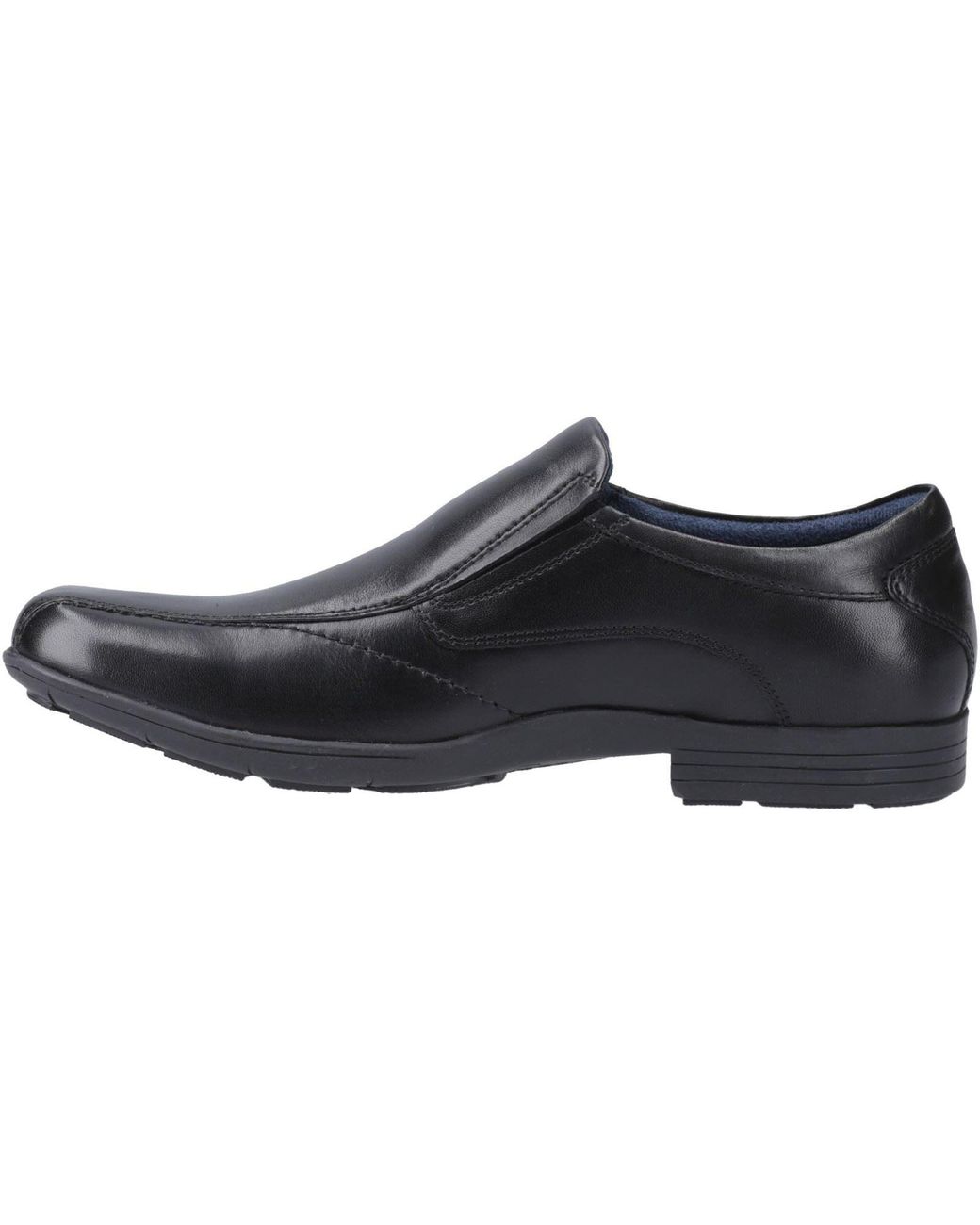 Pod Gray Dundee Leather Slip-On Shoes for men