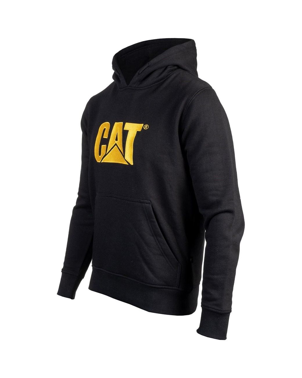 Caterpillar Black Trademark Cotton Hoodie for men