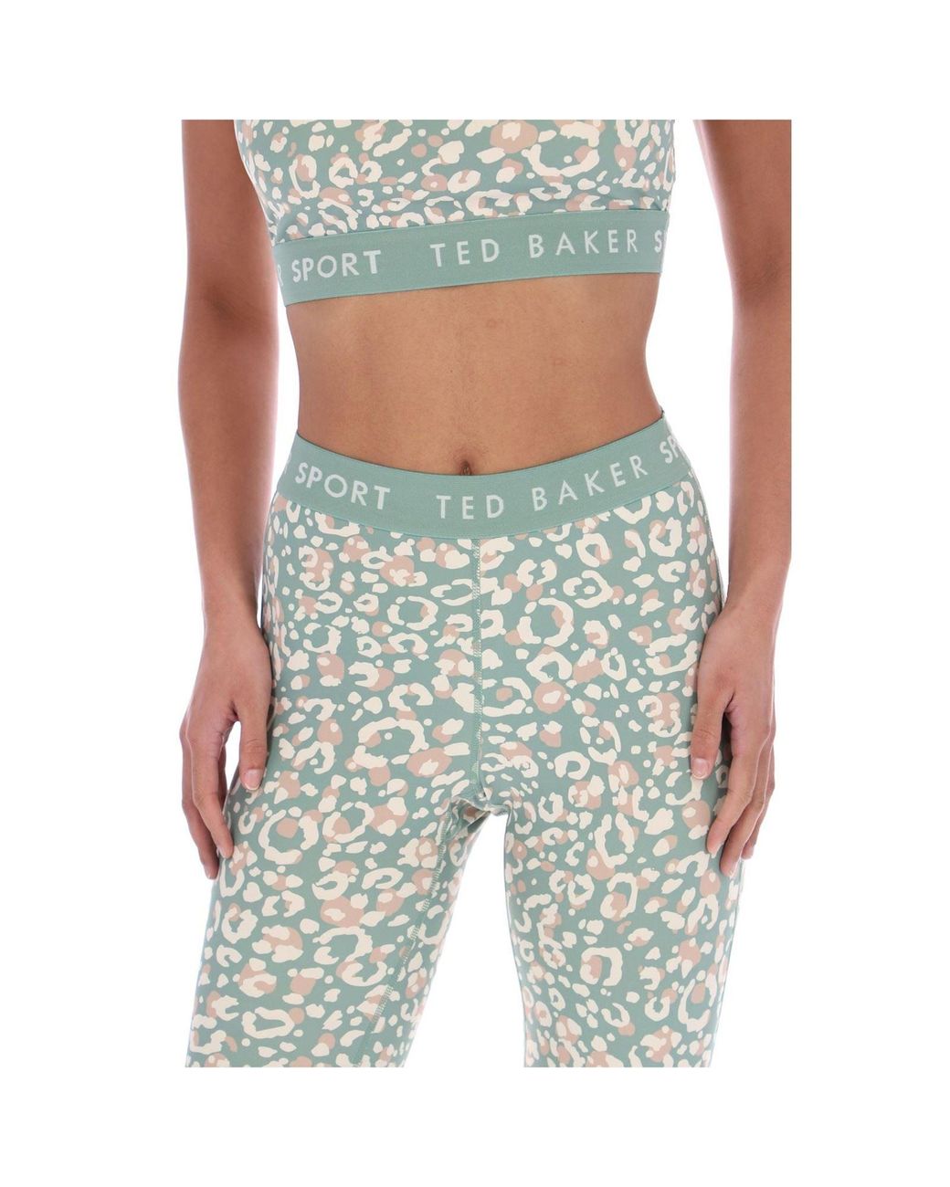 Ted Baker Green Apple Tbwls2636 Polyester Sports Leggings