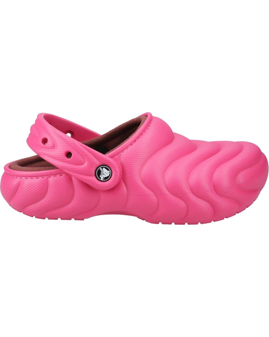 CROCSTM Pink Classic Lined Overpuff Synthetic Dragon Fruit Clogs