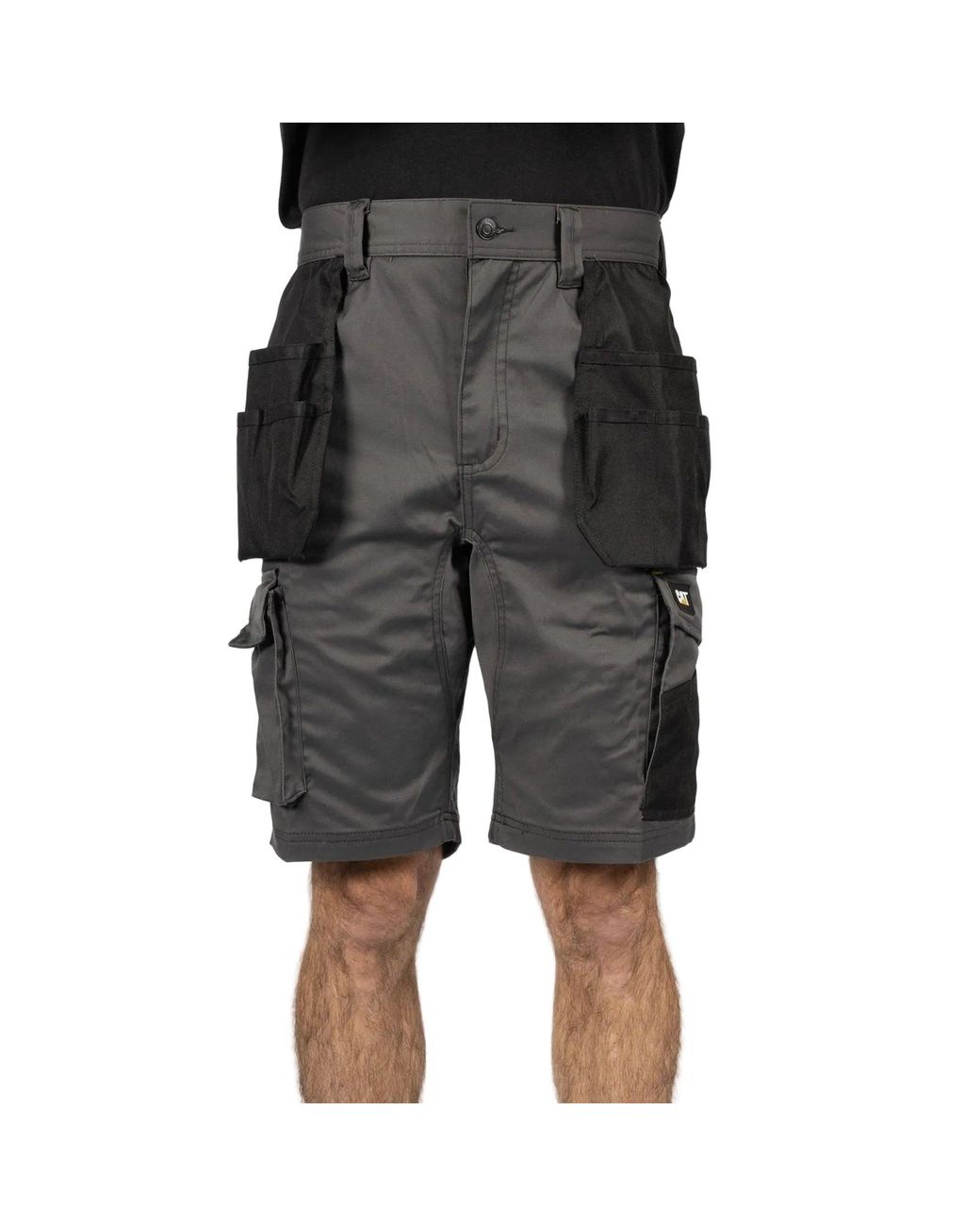 Caterpillar Gray Essential Stretch Holster Polyester Work Shorts for men