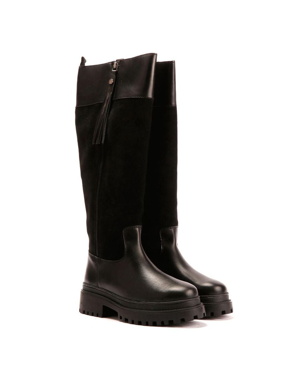 Osprey Black The Bramble Tall Leather Boots