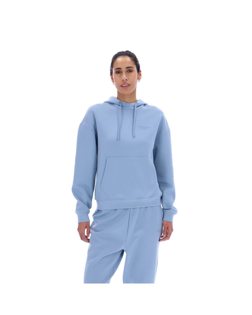 Ted Baker Blue Heidi Tbwhss2632 Polyester Hooded Sweatshirt