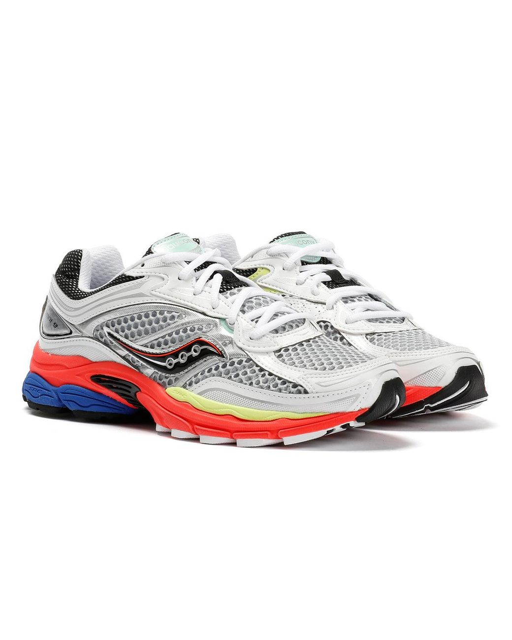 Saucony White Progrid Omni 9 Vizired/Multi Trainers for men