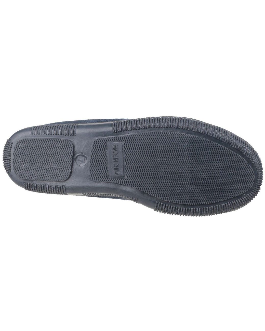 Cotswold Blue Alberta Suede Slippers