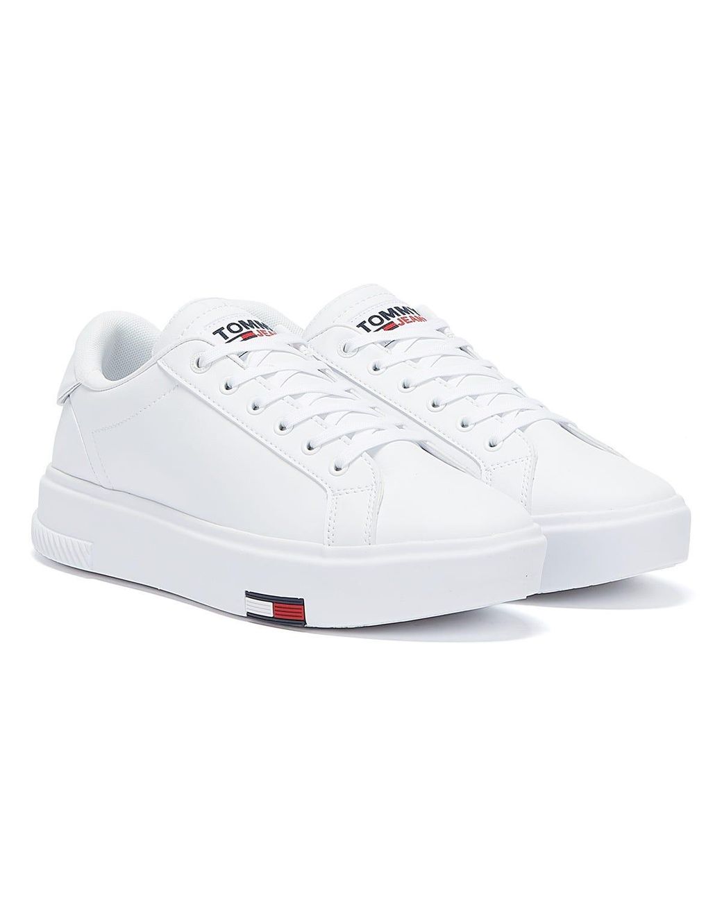 Tommy Hilfiger Tommy Jeans Fashion Cupsole White Sneaker | Lyst DE