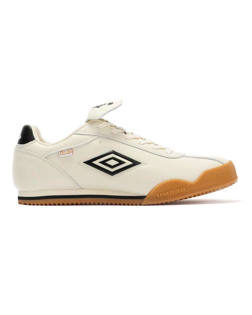 Umbro White 5V5 Leather Antique/ Trainers