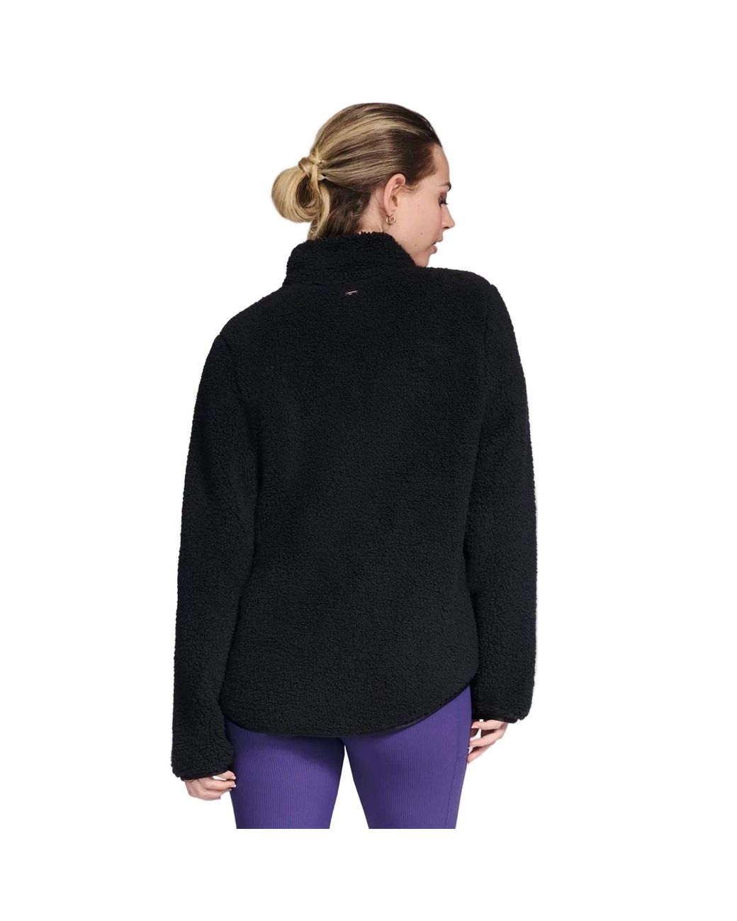 Skechers Black Skech-Sherpa Jacket Fleece Jackets