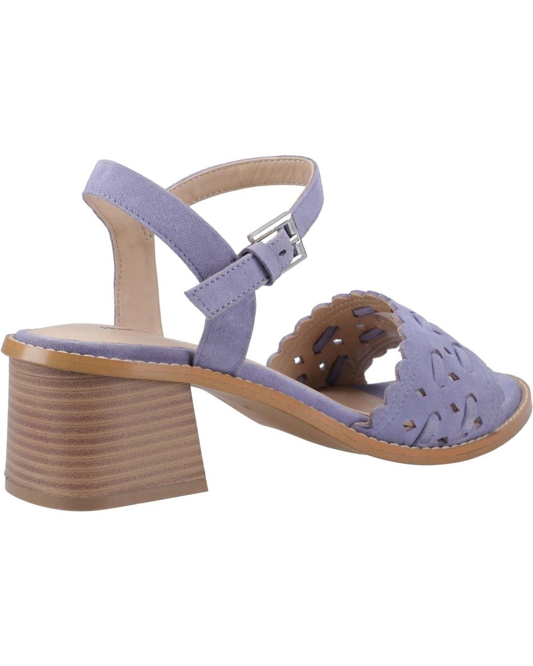 Hush Puppies Blue Lacie Suede Heels