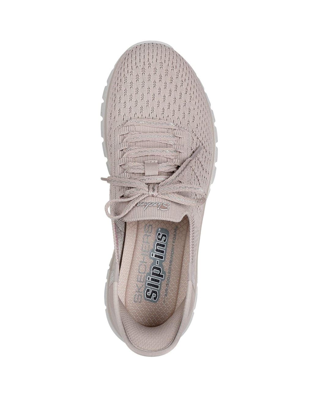 Skechers Gray Graceful First Blush Textile Trainers