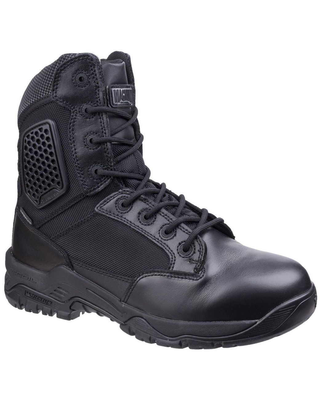 Magnum Black Strike Force 8.0 Wp Side-Zip Leather Safety Boots
