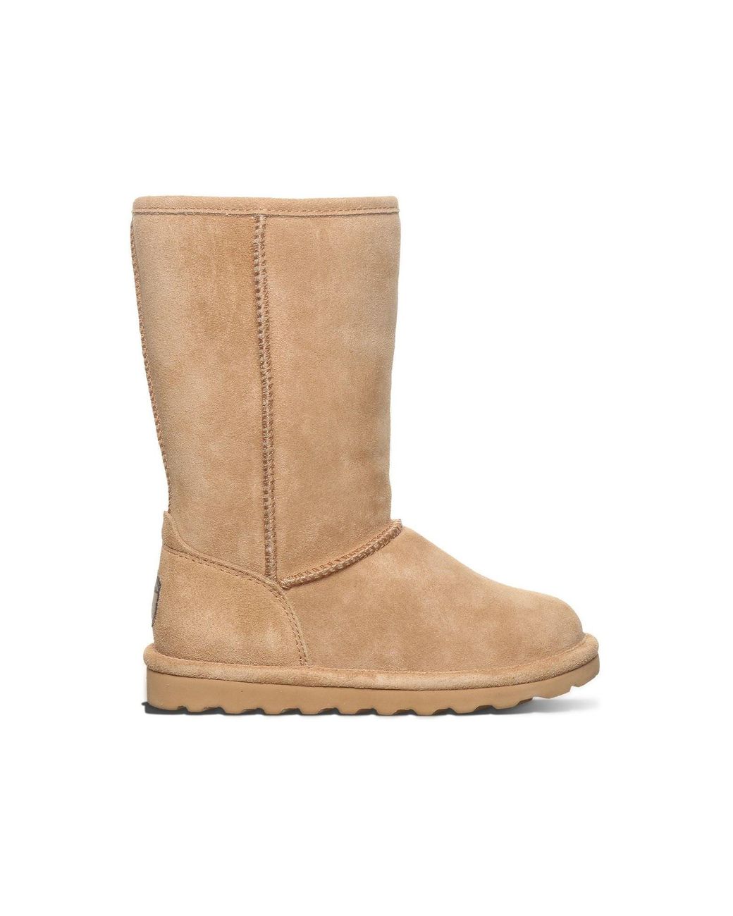 BEARPAW Natural Elle Tall Suede Girl's Coffee Winter Knee High Boots