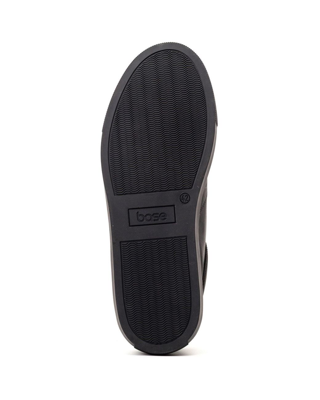 Base London Black Dalston Leather Moccasins Shoes for men