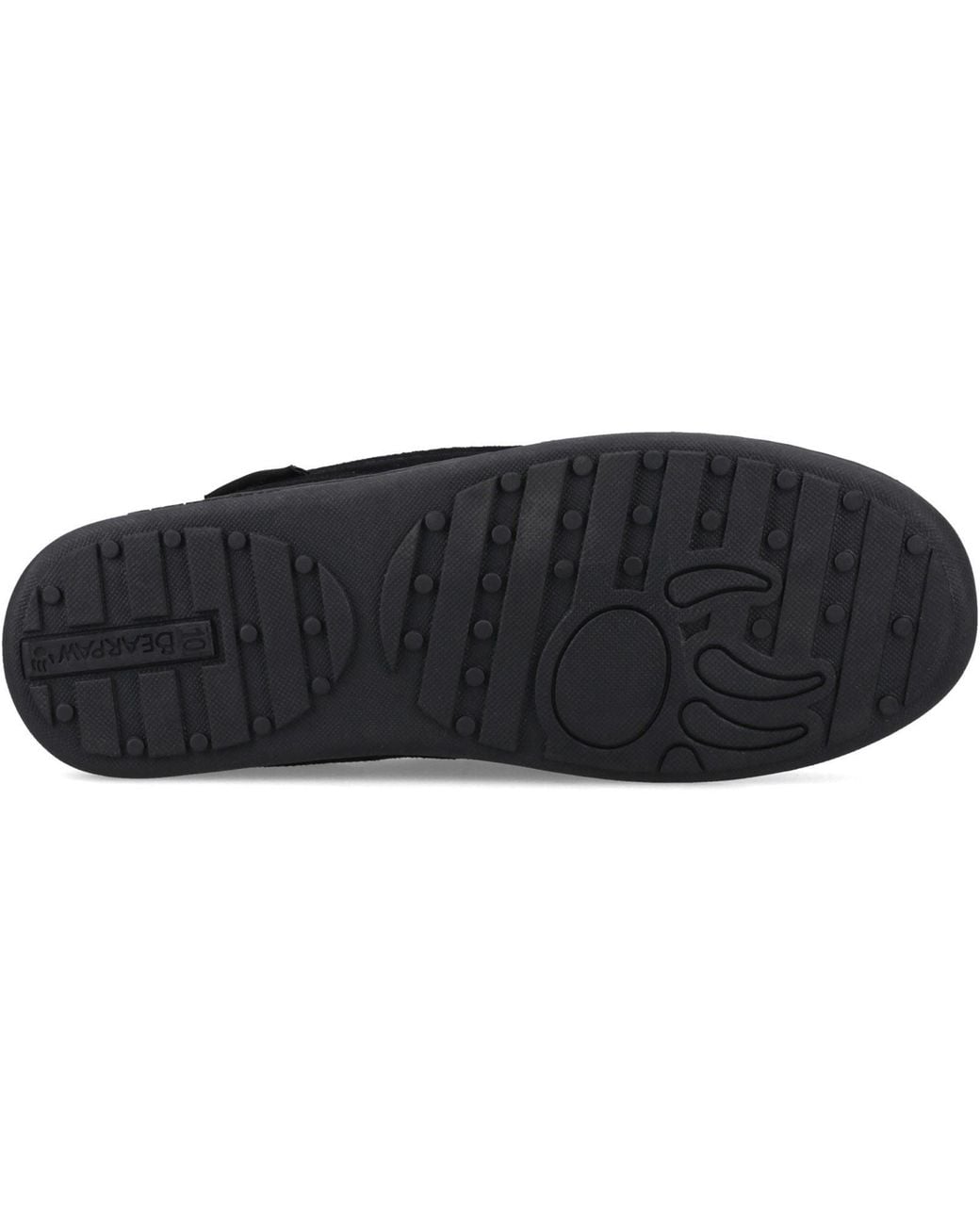 BEARPAW Black Brian Suede Slippers for men