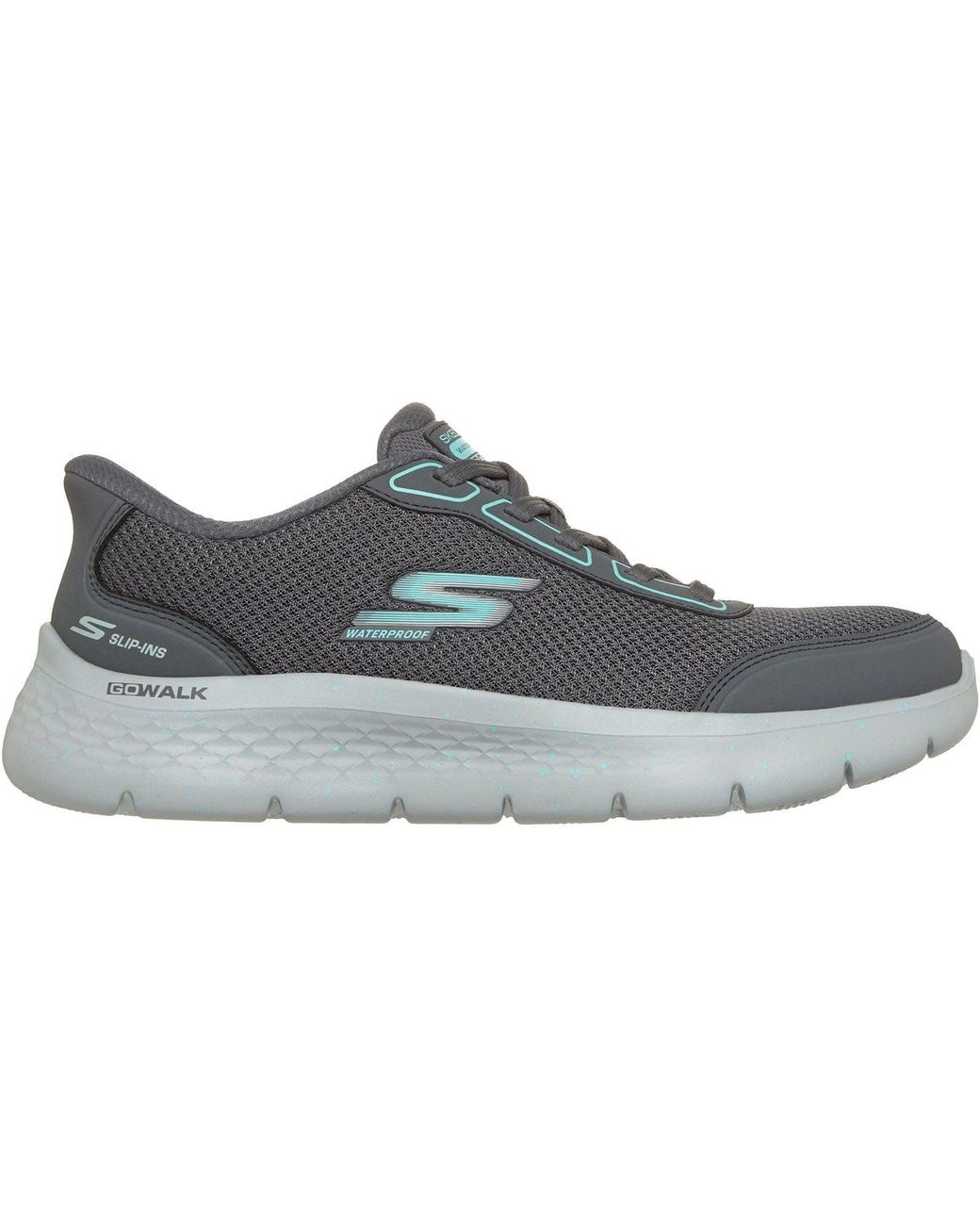 Skechers Gray Go Walk Flex Mabel Textile Trainers