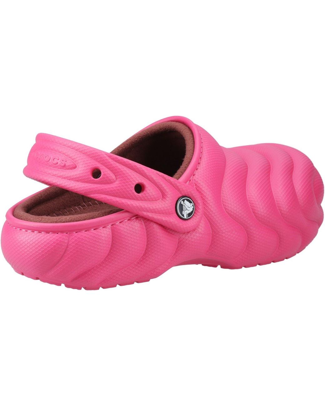 CROCSTM Pink Classic Lined Overpuff Synthetic Dragon Fruit Clogs