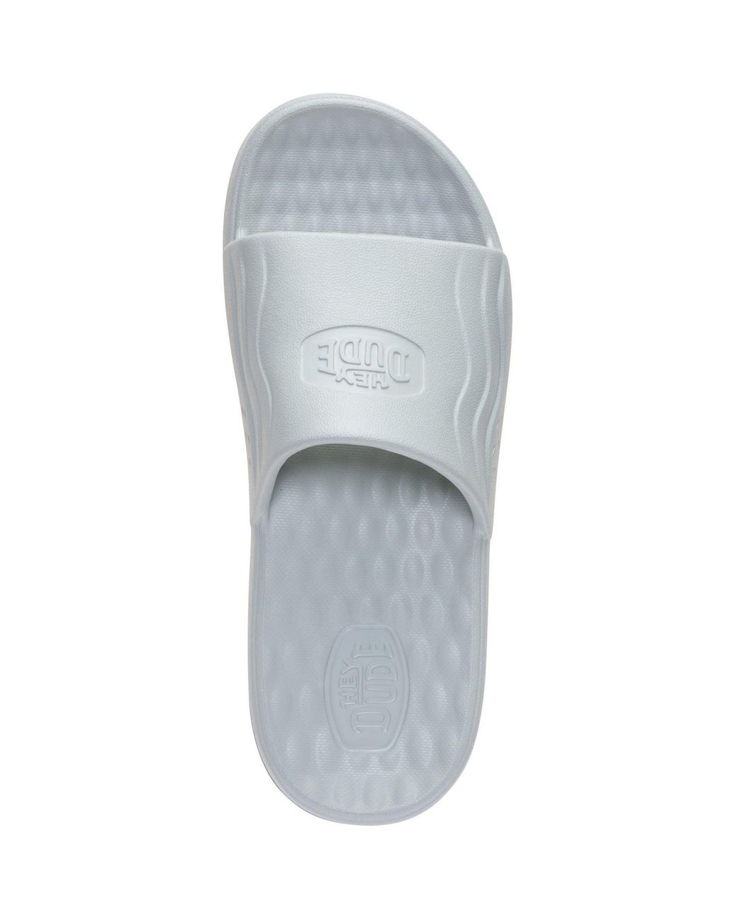 HeyDude Gray Wave Eva Slides for men