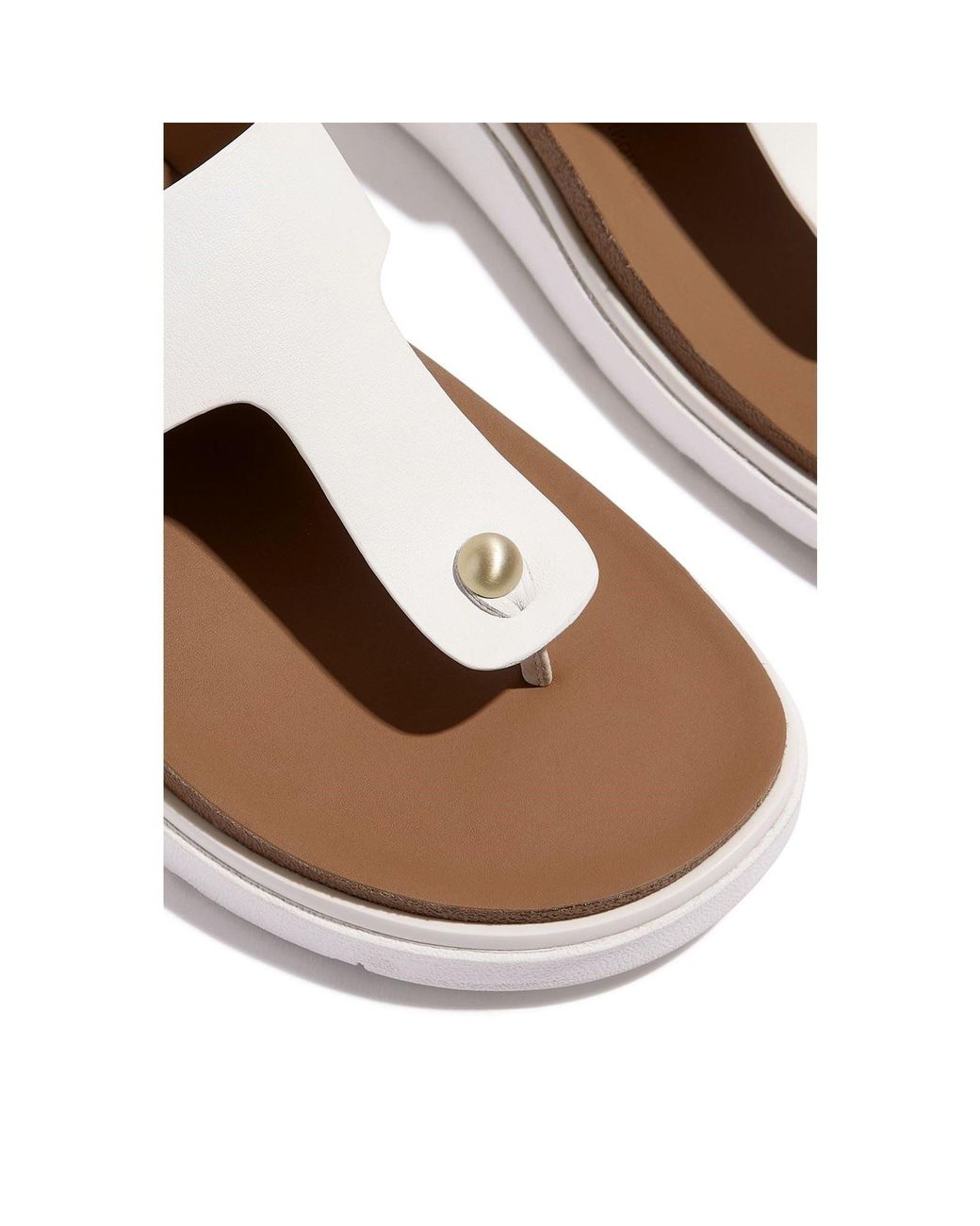 Fitflop Brown Gen-Ff Toe-Post Leather Urban Sandals