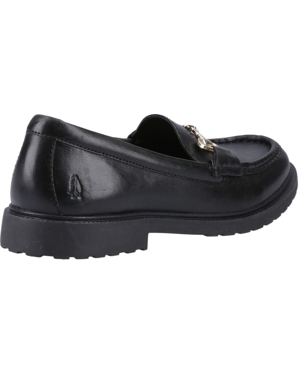 Hush Puppies Black Verity Snaffle Leather Loafers