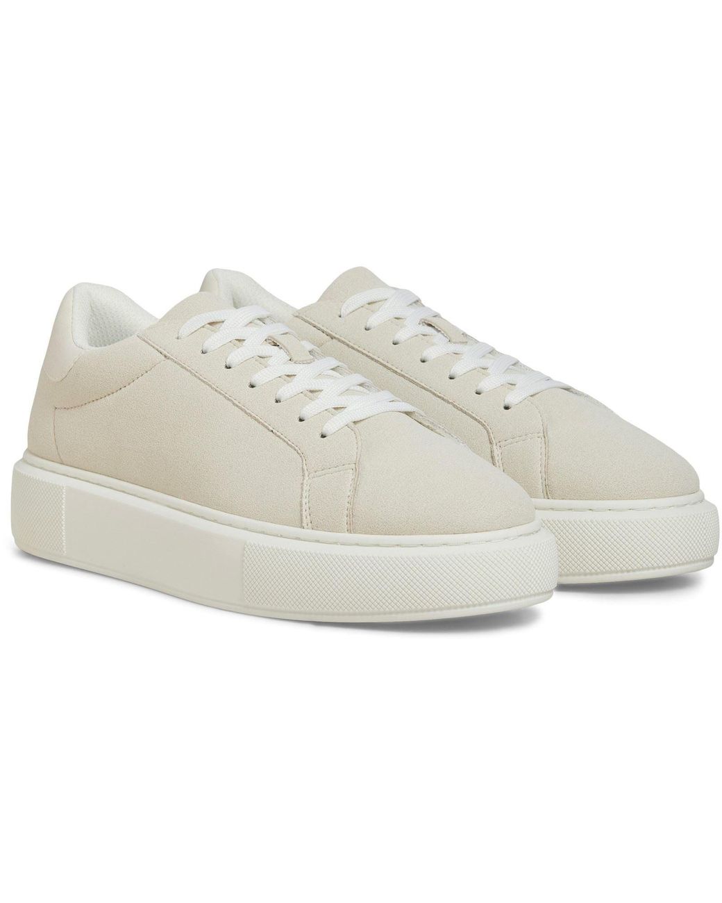 Jack & Jones White Aspire Cupsole Polyurethane Moonbeam Trainers for men