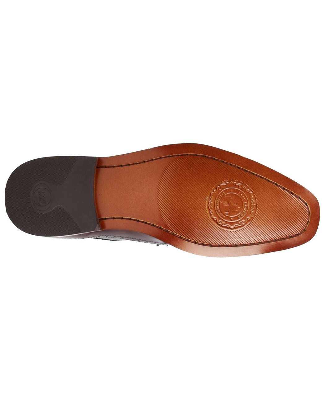 Base London Brown Havisham Leather Derby Shoes for men
