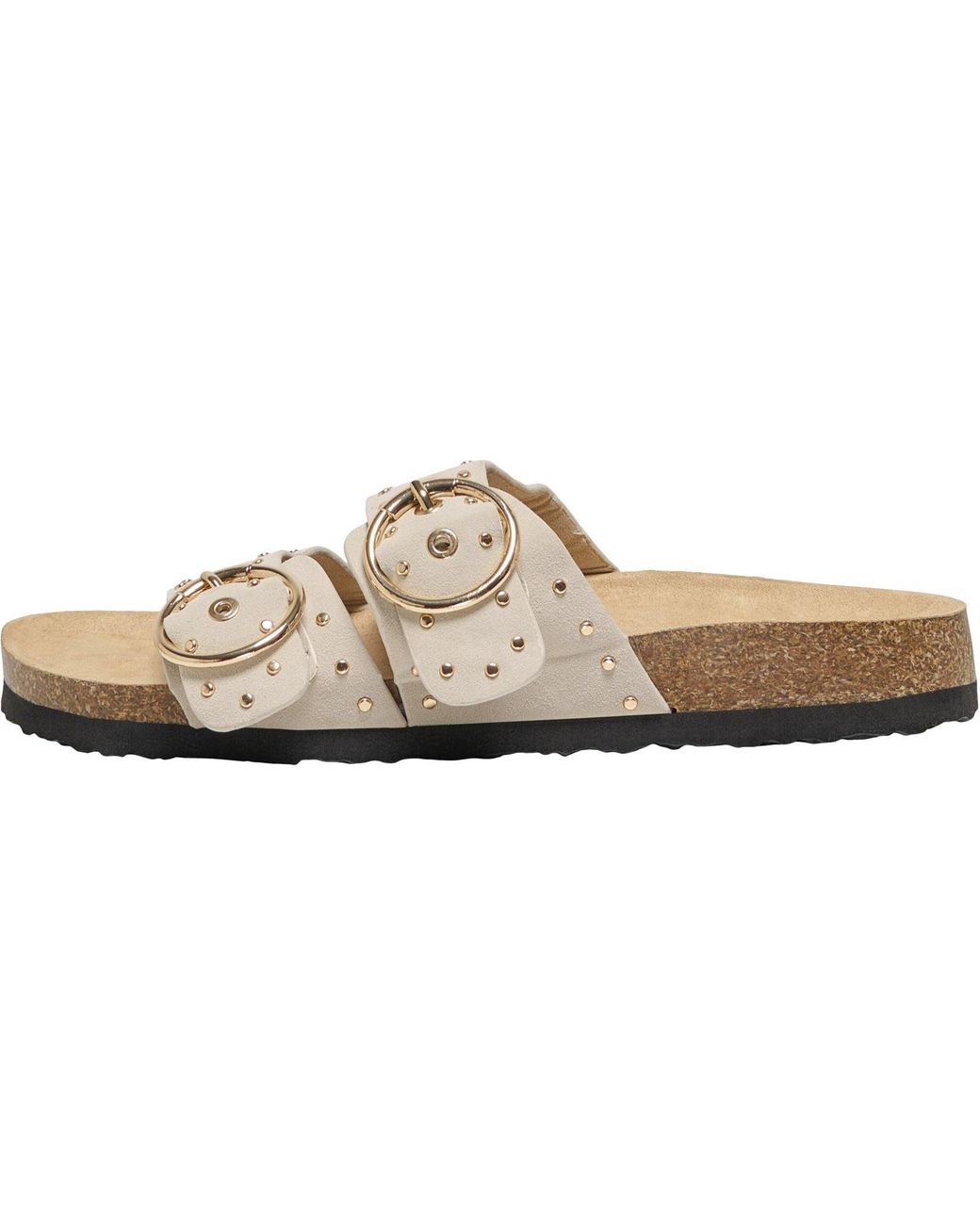 ONLY Natural Maxi-15 Synthetic Cream Sandals