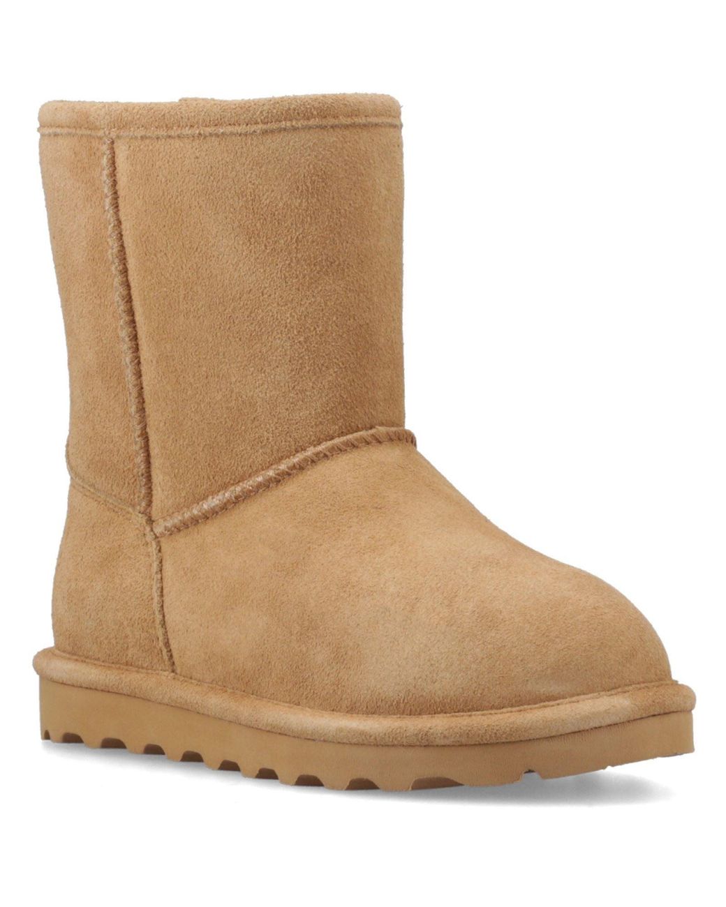 BEARPAW Brown Elle Girls Suede Girl's Coffee Winter Mid Calf Boots