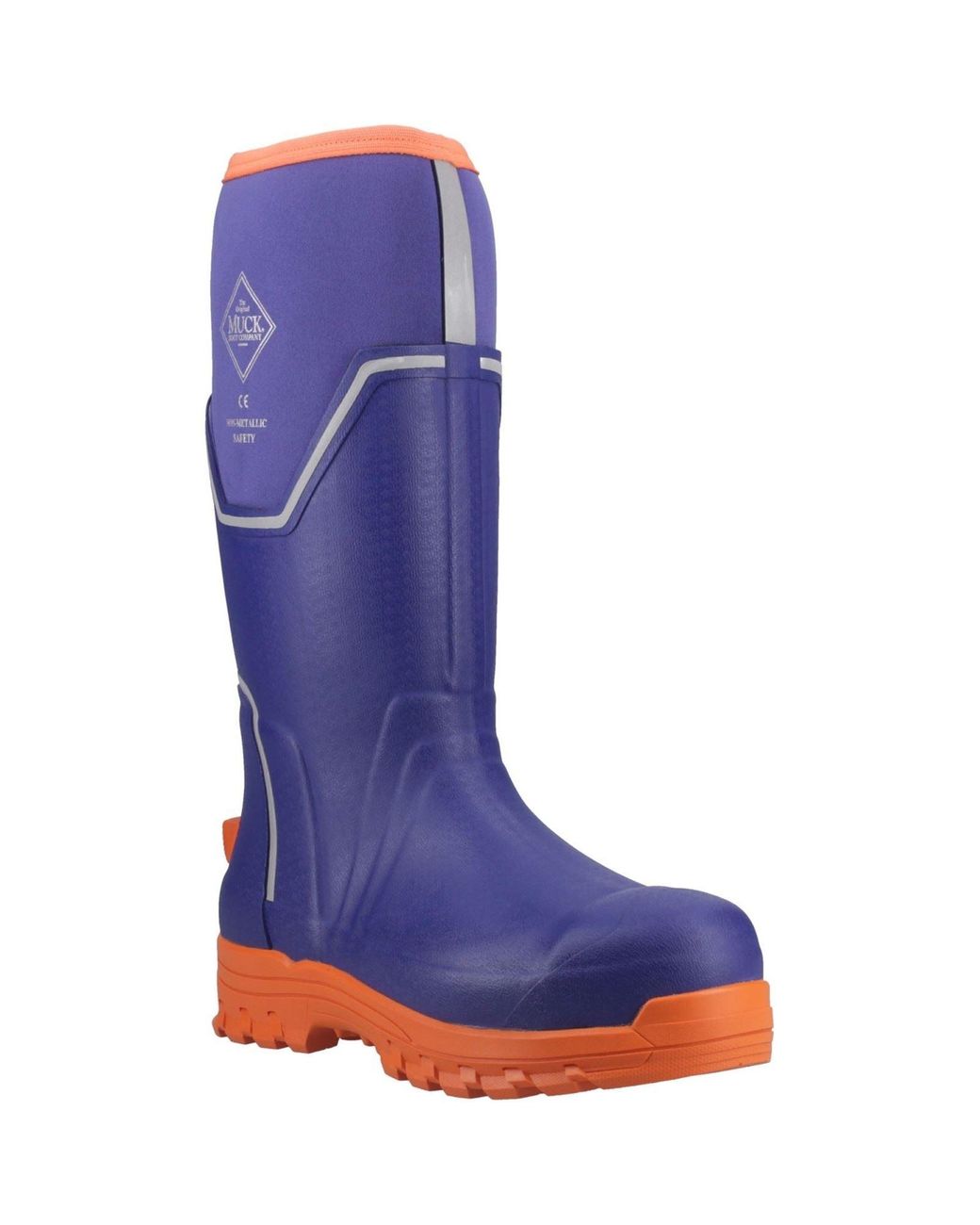 Muck Boot Blue Grit S5 Rubber Wellington Boots for men
