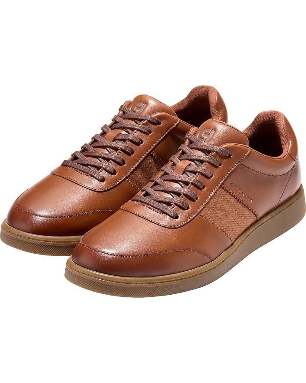 Cole Haan Brown Grand Crosscourt Gates Leather Tan Trainers for men