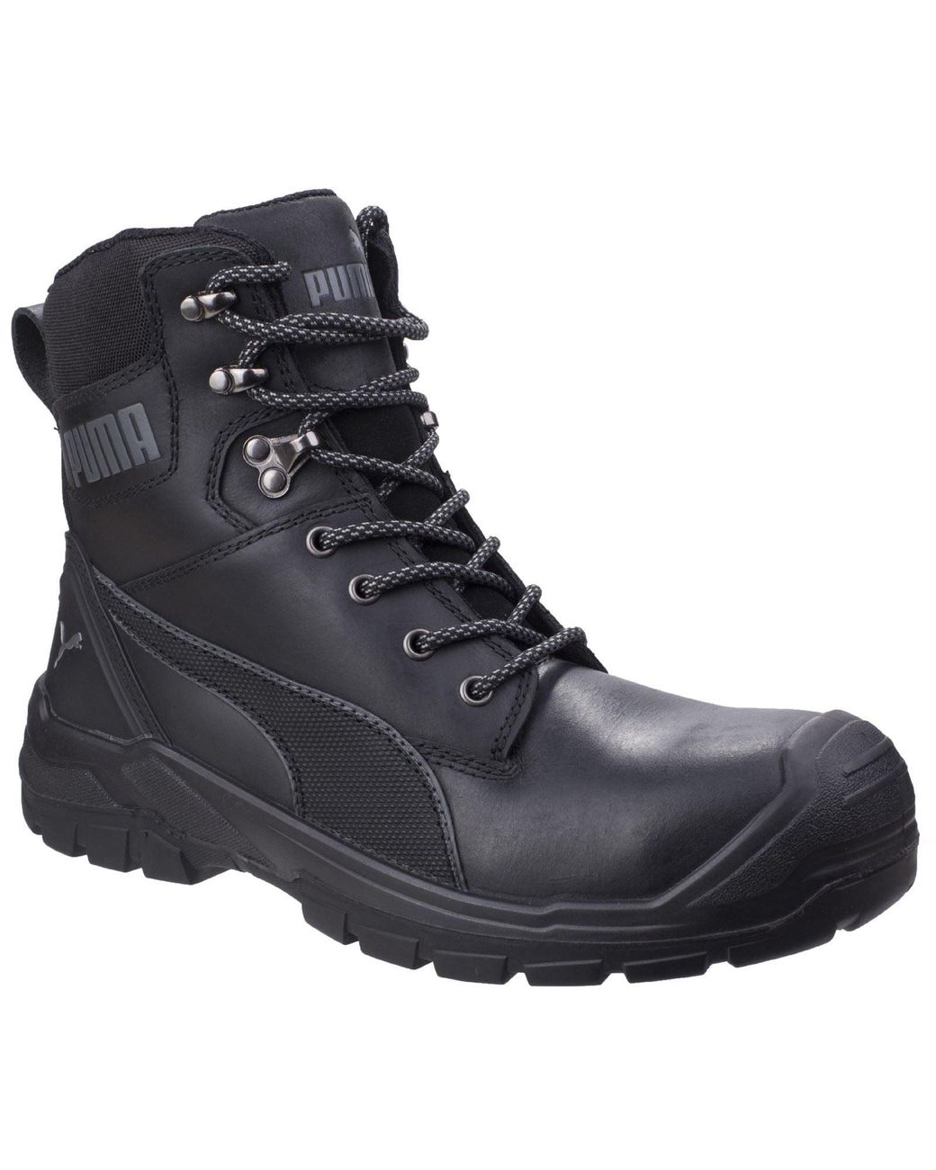 PUMA Black Conquest 630730 Leather Safety Boots
