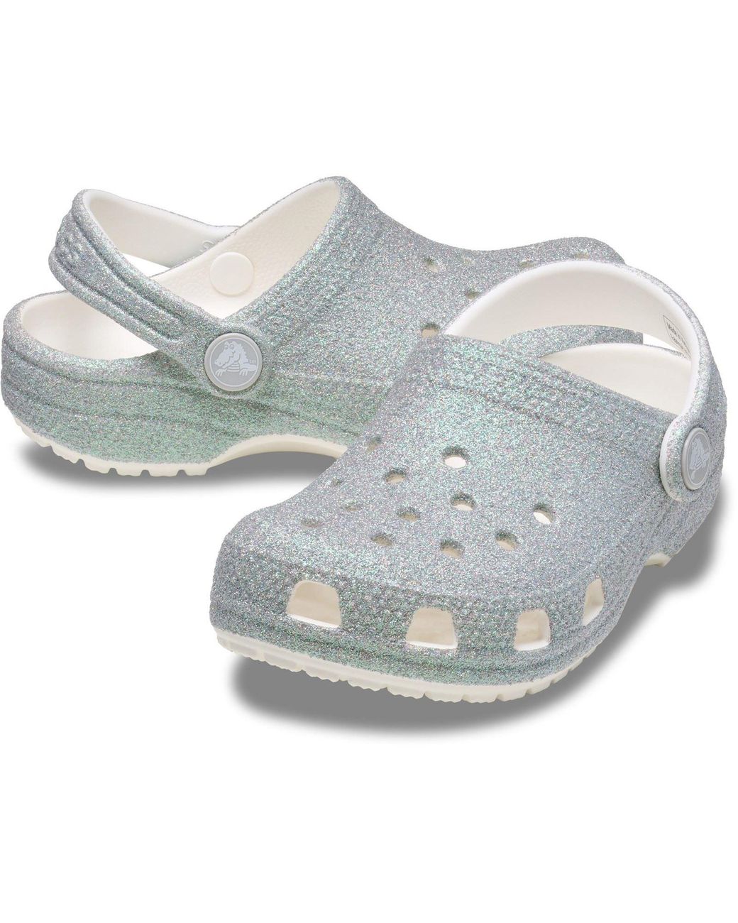 CROCSTM Blue Classic Glitter Clog Synthetic Clogs