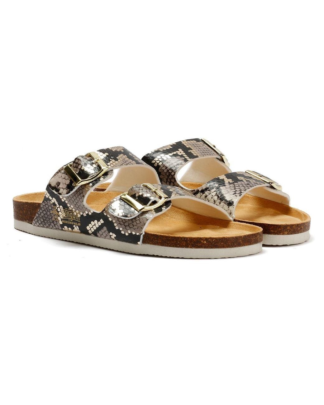 Original Penguin Metallic Port 2 Snake Sandals