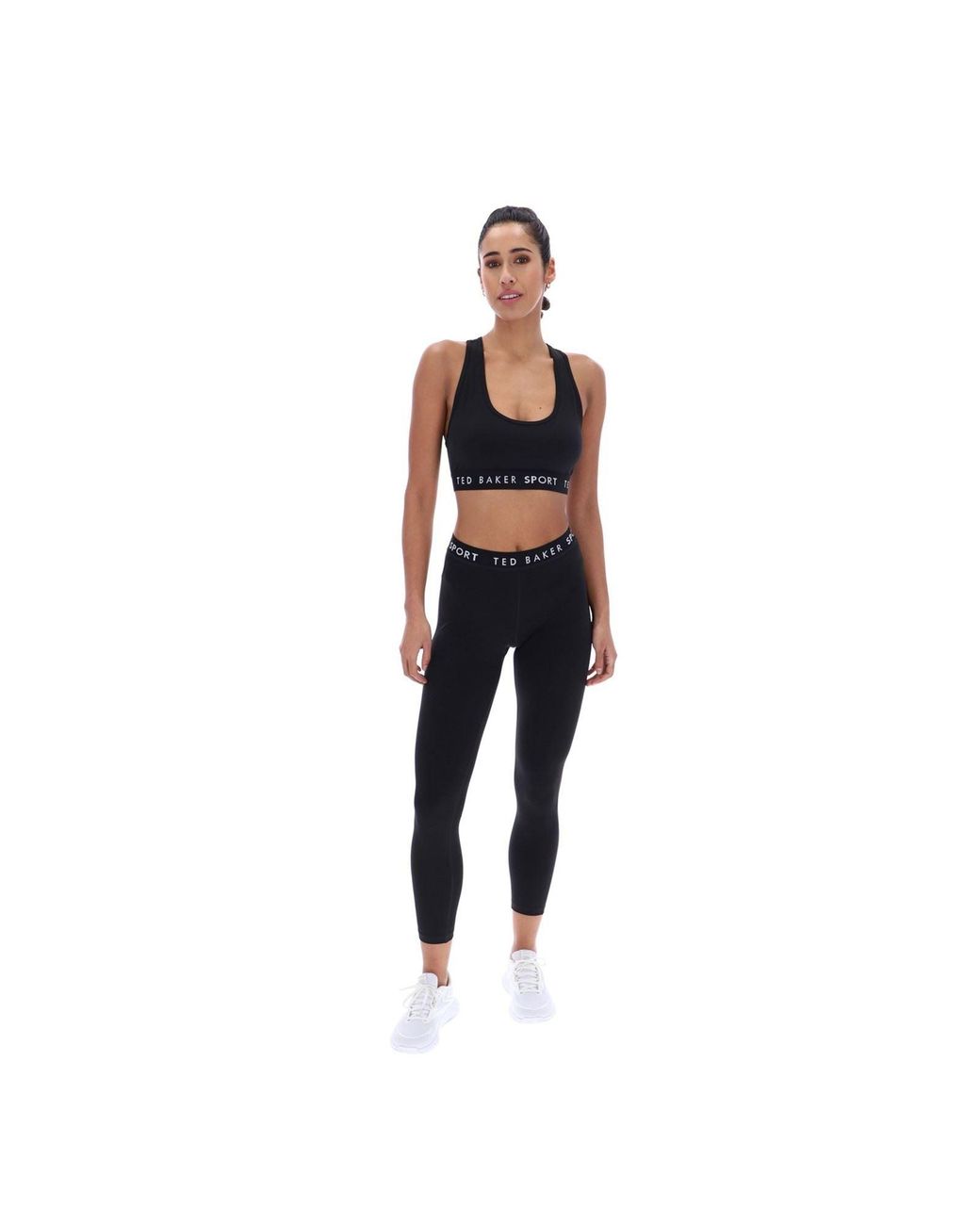 Ted Baker Black Diana Tbwsba2525 Polyester Sports Bra
