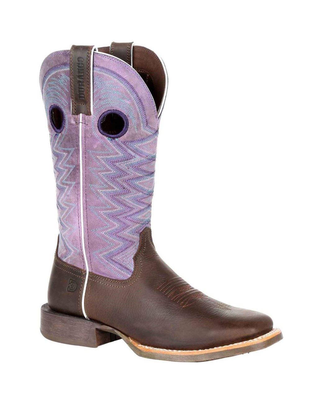 Durango Brown Lady Rebel Pro Leather Dark Earth/Amethyst Boots