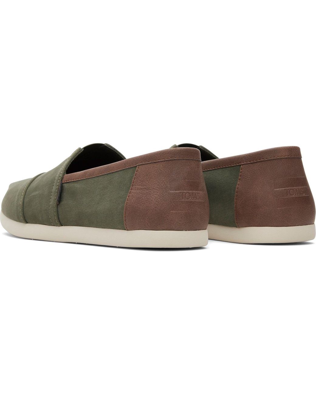 TOMS Green Alpargata Classic Cotton Blend Dark Sage Espadrilles for men