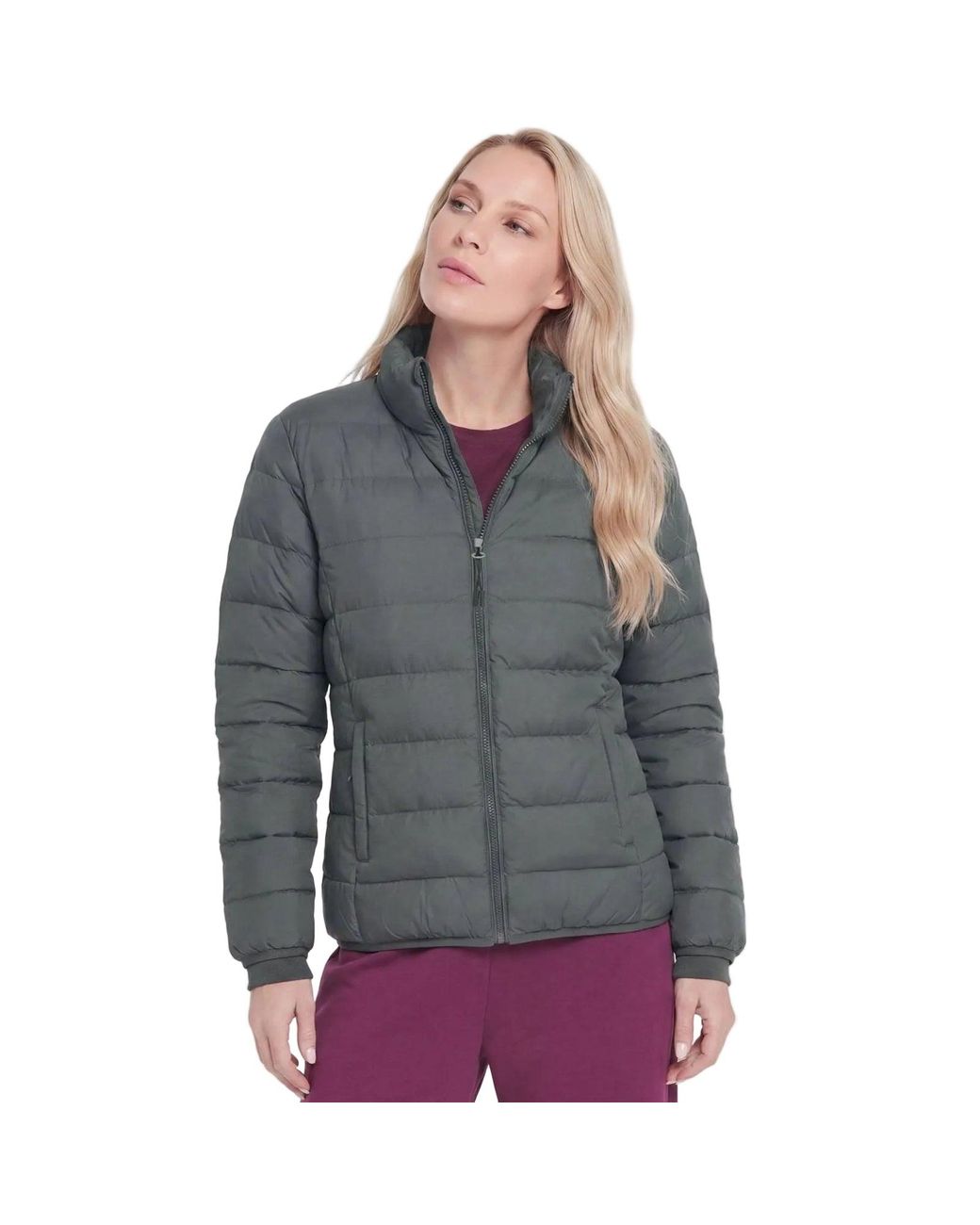 Skechers Gray Cozy Fit Jacket Jacket