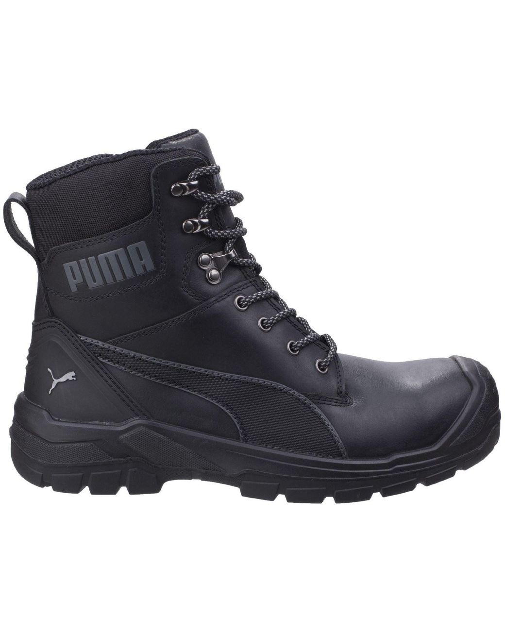 PUMA Black Conquest 630730 Leather Safety Boots
