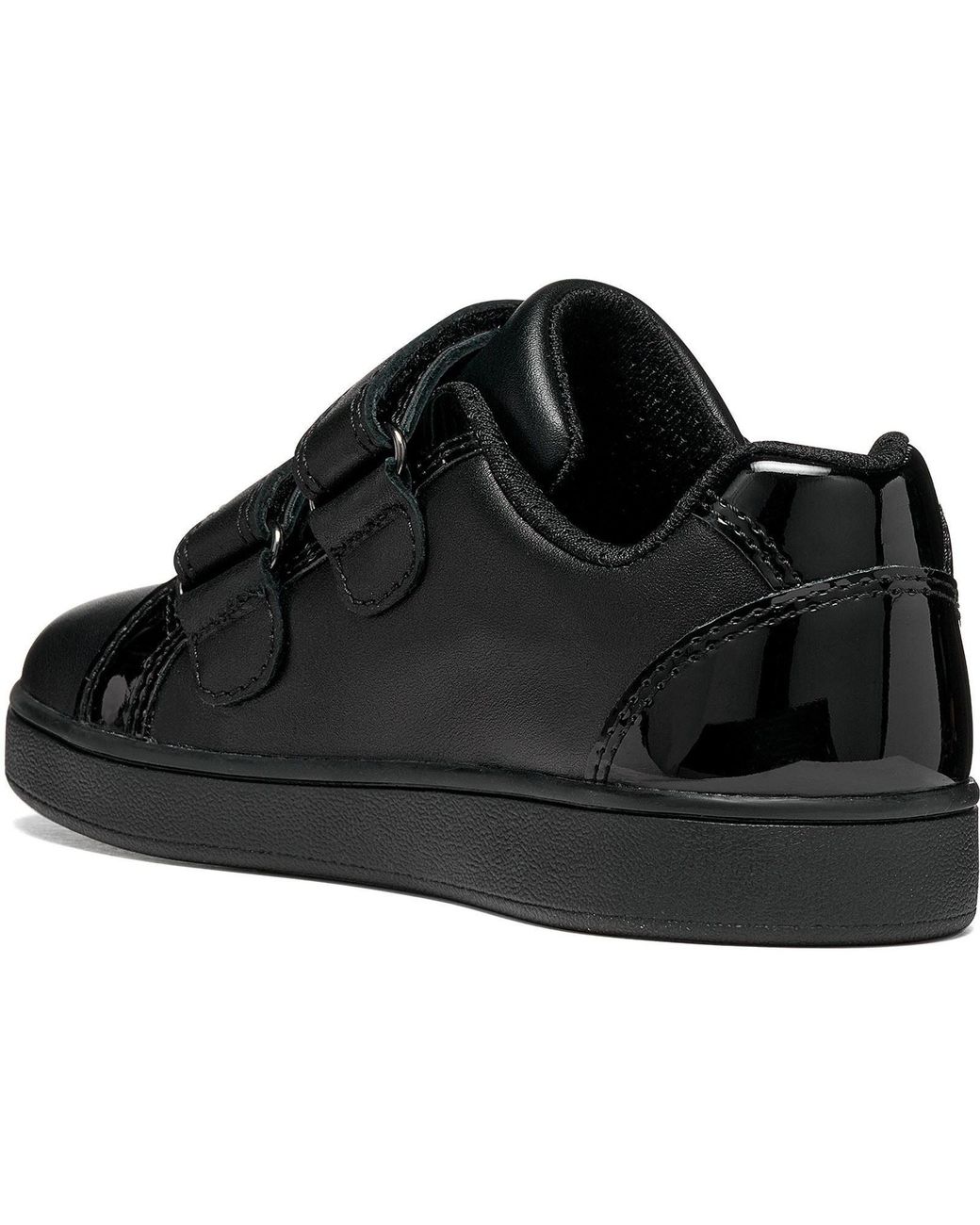 Geox Black J Eclyper Leather Trainers