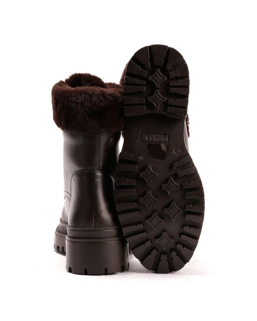 Osprey Blue The Budapest Leather Chocolate Boots