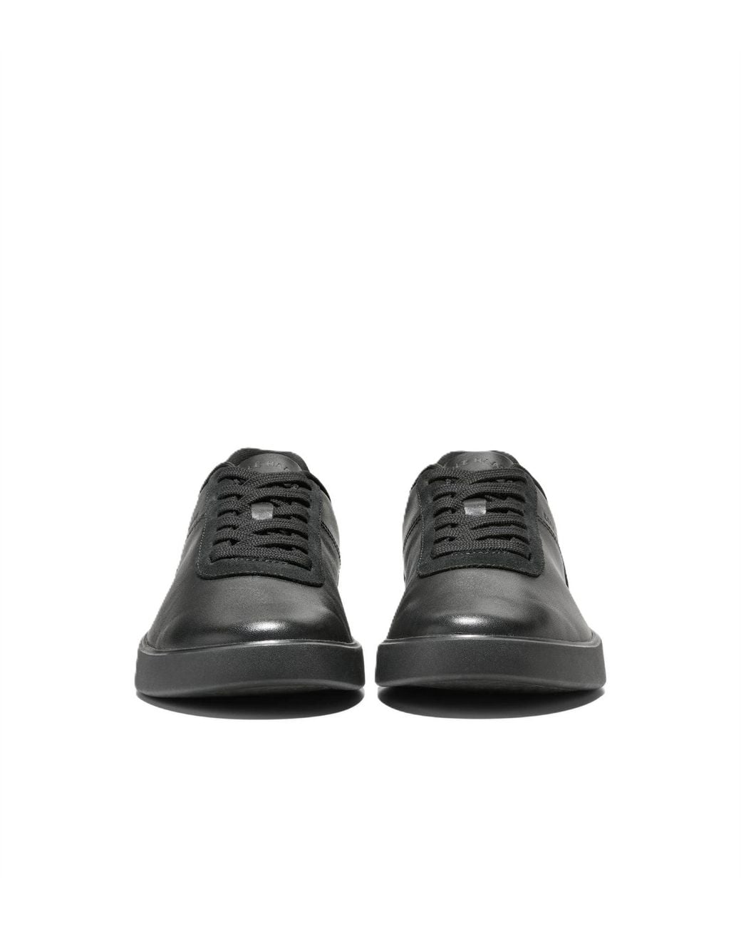 Cole Haan Black Grand Crosscourt Packaway Leather Trainers for men