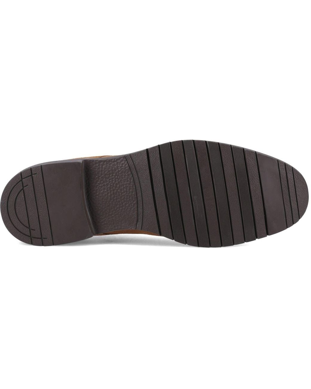 Hush Puppies Brown Sterling Suede Leather Standard Lace-Up Shoes for men